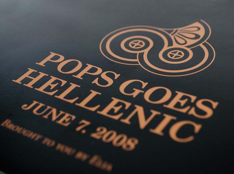 Event Branding. Pops Goes Hellenic. Boston MA | NO IDEA ®