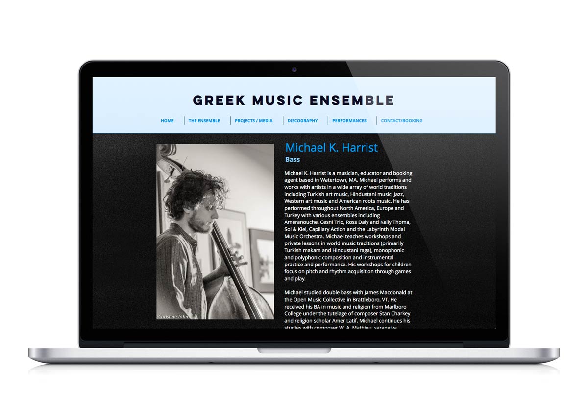 Music band presentation website. NO IDEA. Branding Graphic Design Agency