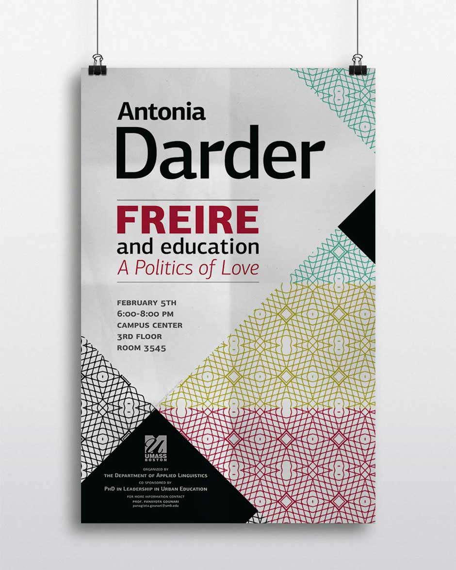 Antonia Darder Poster. NO IDEA. Branding Graphic Design Agency