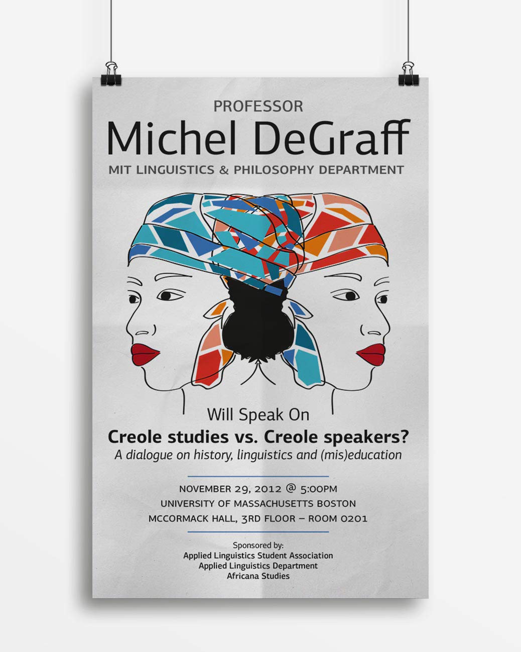 Michel DeGraff Poster. NO IDEA. Branding Graphic Design Agency
