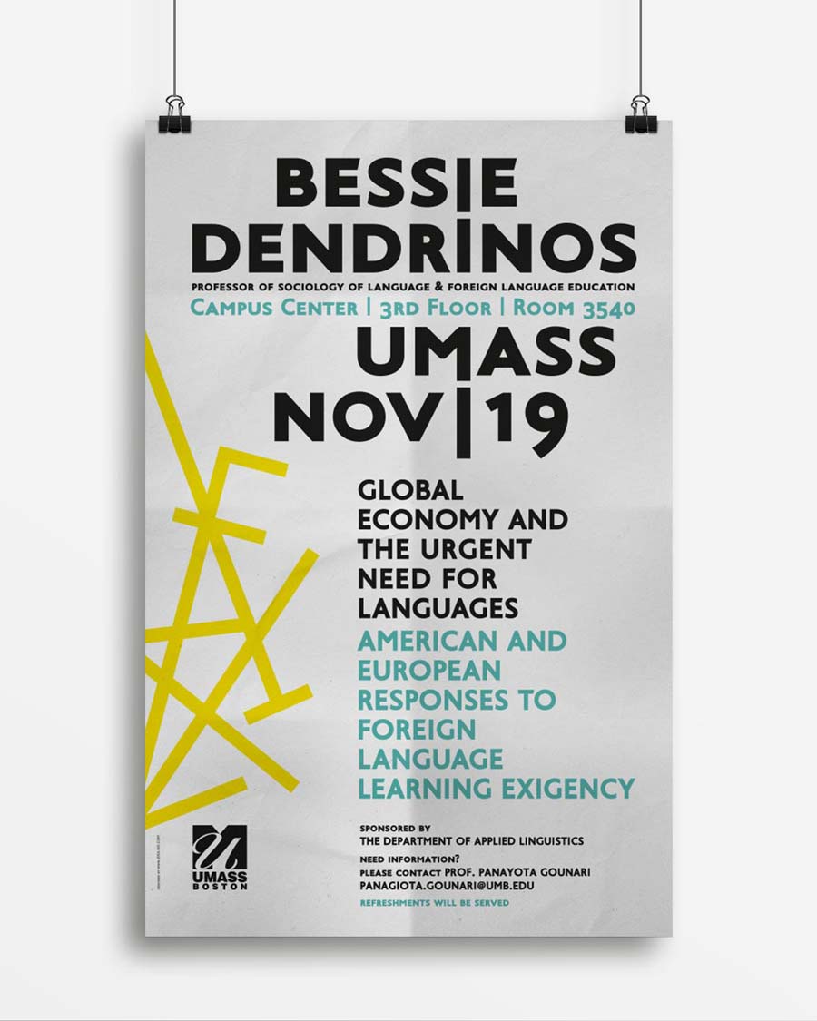 Bessie Dendrinos Poster. NO IDEA. Branding Graphic Design Agency