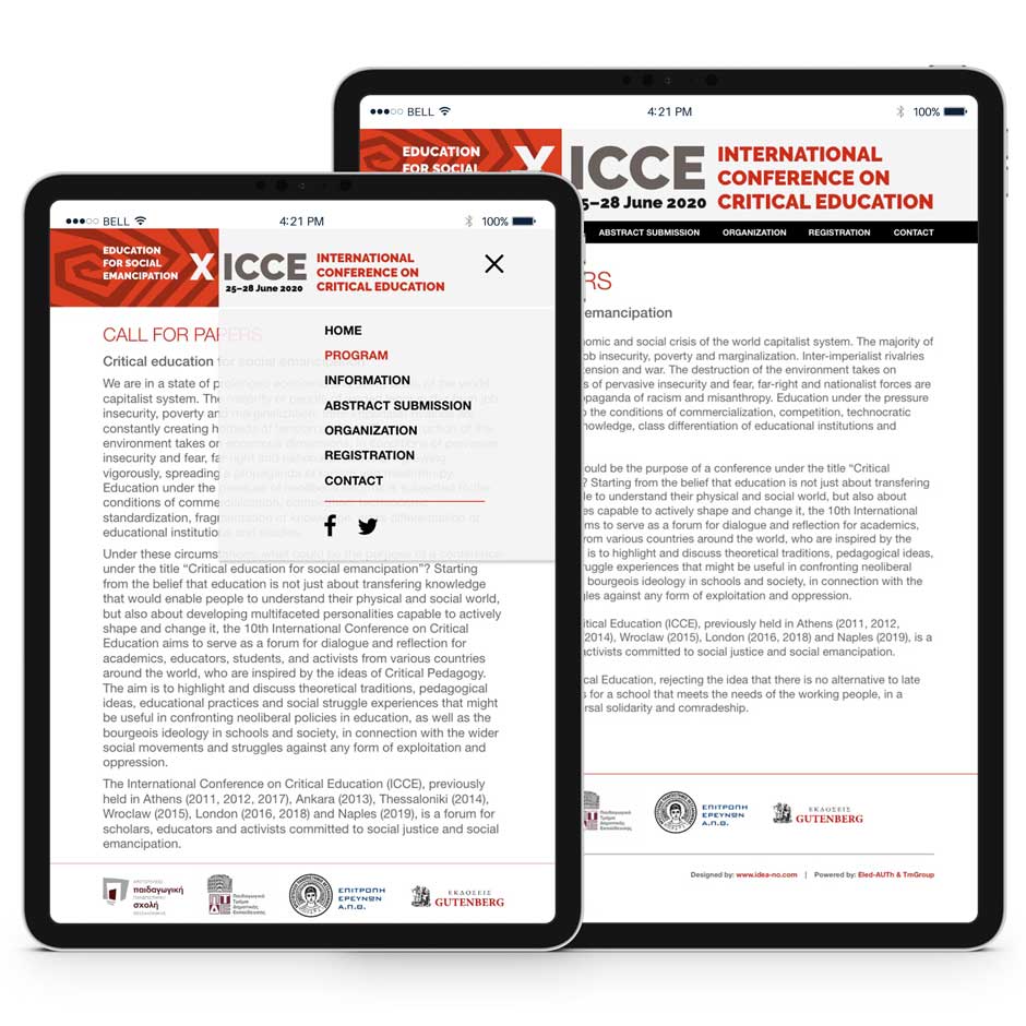 Conference - Event Website Design. NO IDEA. Branding Graphic Design Agency