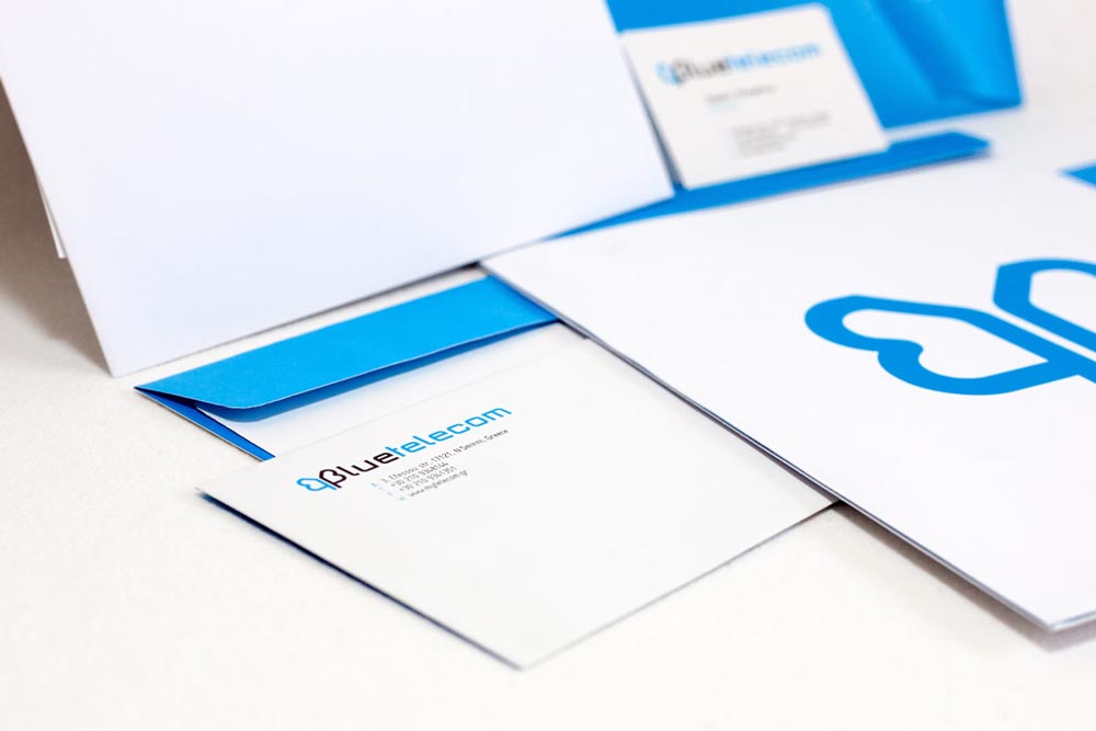 Complete corporate identity package featuring letterhead, envelope and business cards with consistent branding. NO IDEA. Branding Graphic Design Agency.