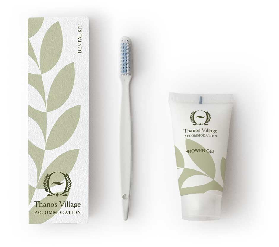 Packaging design for personal care amenities of accommodation with consistent branding. NO IDEA. Branding Graphic Design Agency.