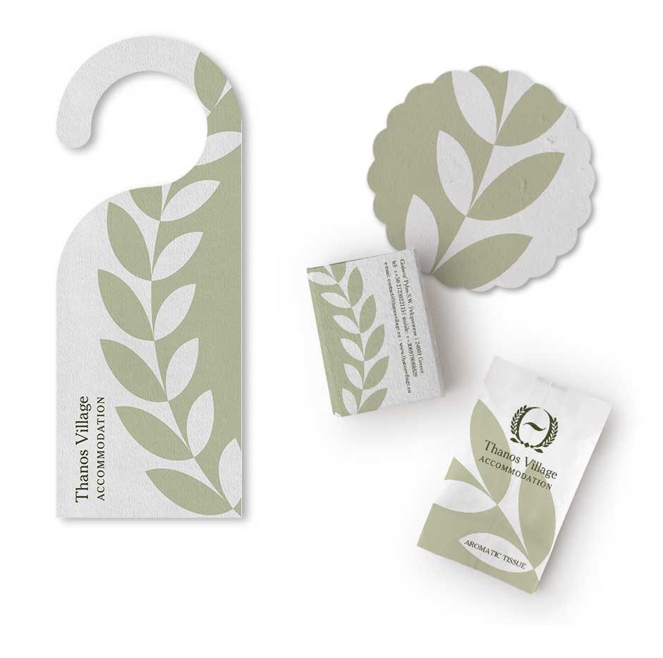 Comprehensive visual identity for tourist accommodation applied across all communication materials. NO IDEA. Branding Graphic Design Agency.