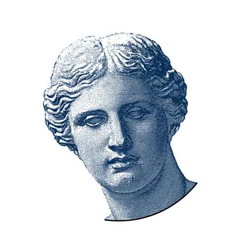 Close-up of EPOS Gin label featuring intricate design details and premium branding elements. NO IDEA. Branding Graphic Design Agency.