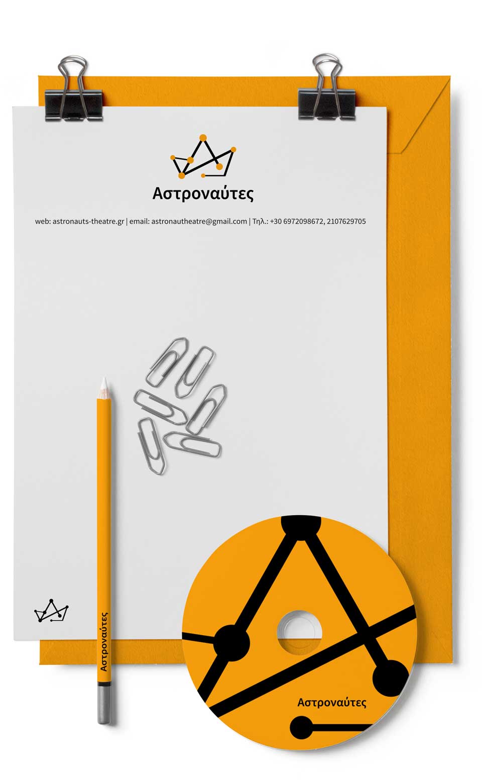 Theatrical group brand identity design. Logo applications and comprehensive rebranding. NO IDEA. Branding Graphic Design Agency.