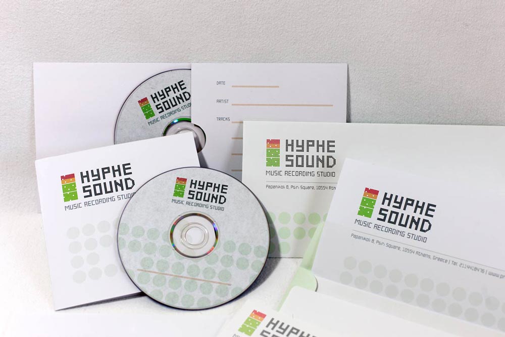 Comprehensive visual identity with contemporary design for music recording and production studio. NO IDEA. Branding Graphic Design Agency.