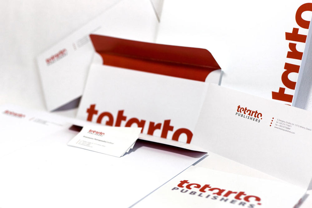 Business stationery design with letterhead and envelope for publisher. NO IDEA. Branding Graphic Design Agency.