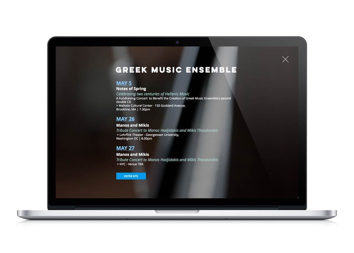 Responsive website design for musicians with enhanced user experience and mobile optimization. NO IDEA. Branding Graphic Design Agency.