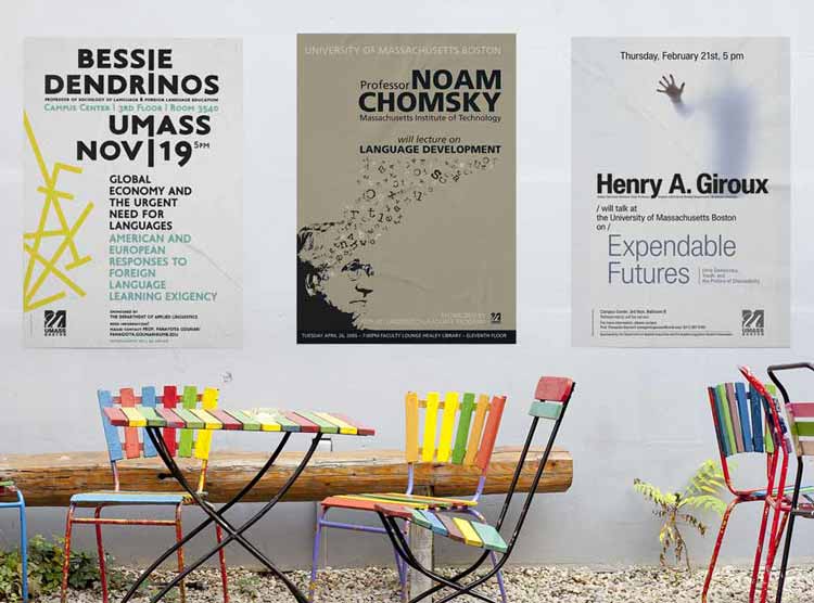 Poster, Flyer, Invitation Design. UMASS Boston | NO IDEA ®