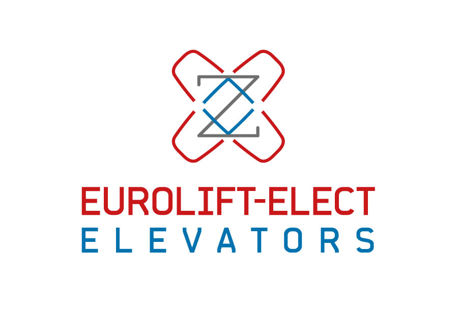 Logo applications for elevator business in different versions and color variations for brand consistency. NO IDEA. Branding Graphic Design Agency.