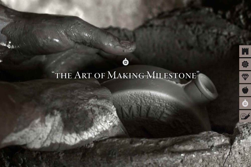 Mobile-responsive design for Milestone olive oil website showcasing cross-device compatibility. NO IDEA. Branding Graphic Design Agency.