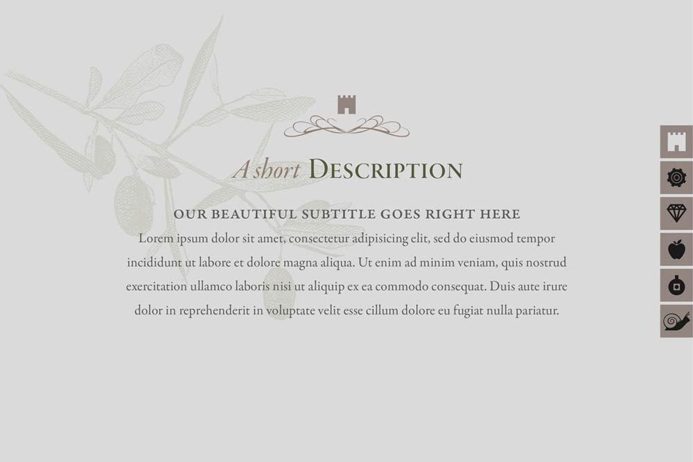 Olive oil production page design with visual narrative showcasing Greek harvesting traditions. NO IDEA. Branding Graphic Design Agency.